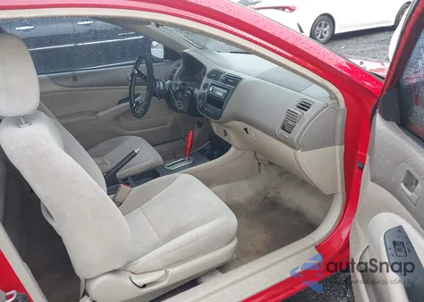 2002 Honda Civic Lx z USA, uszkodzony, nr VIN 1HGEM22562L092362